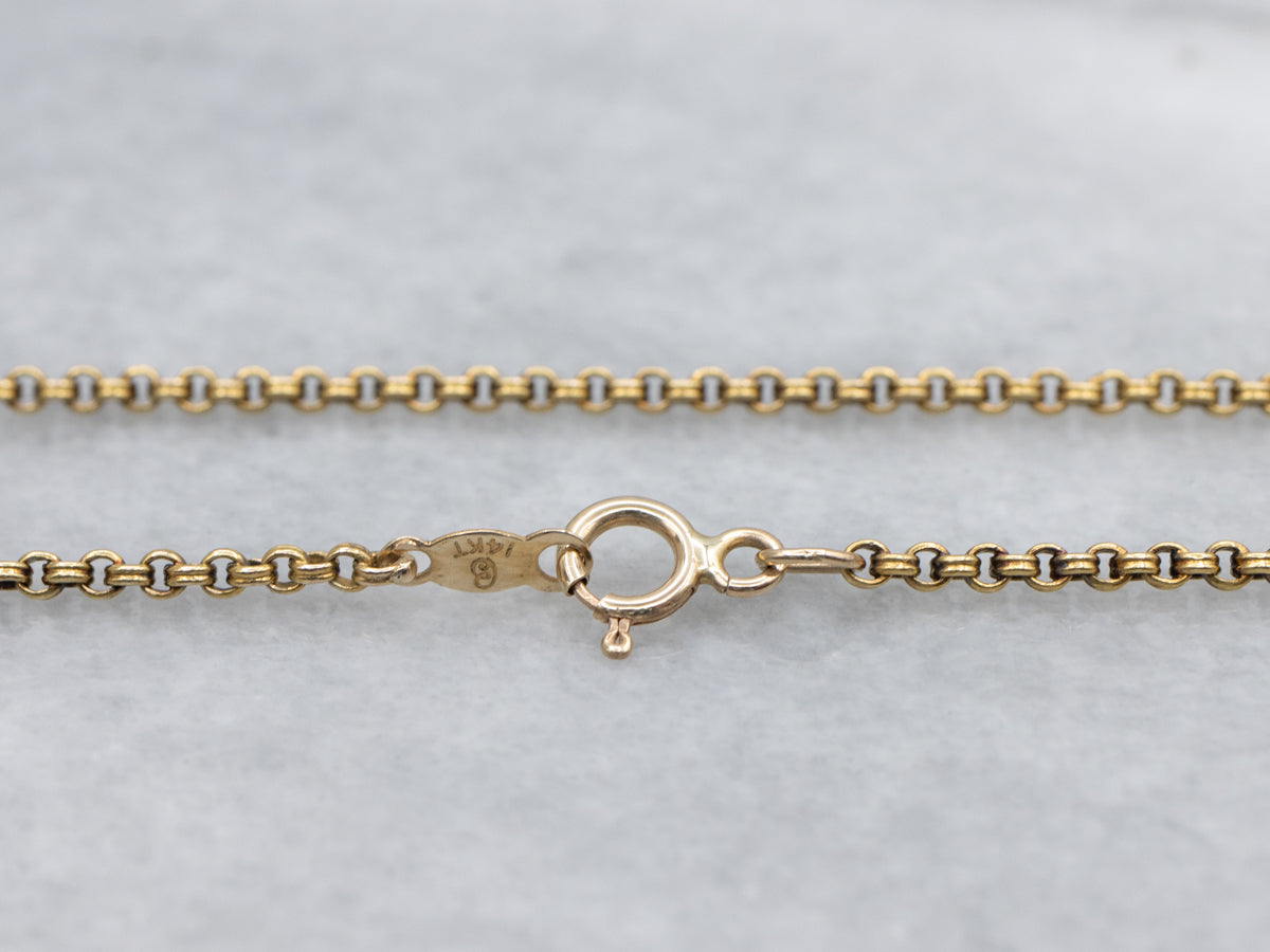 Vintage Gold Double Rolo-Link Chain