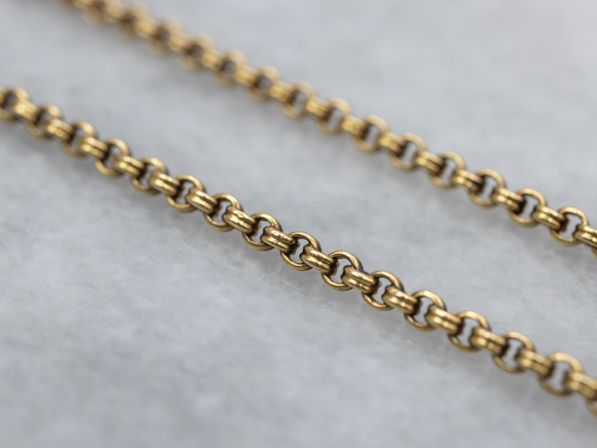 Vintage Gold Double Rolo-Link Chain