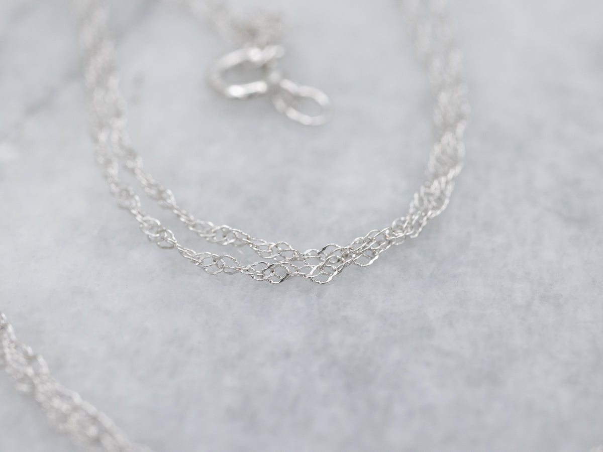 Modern Aquamarine and Diamond Halo White Gold Pendant Necklace