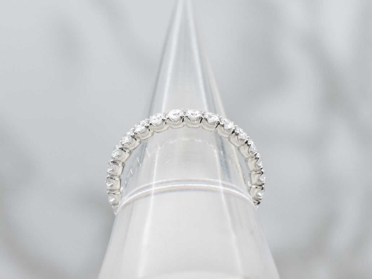 Platinum Round-Brilliant Diamond Eternity Band