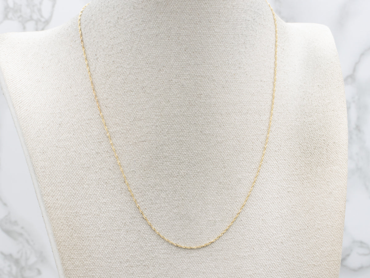 Italian Yellow Gold Singapore Chain