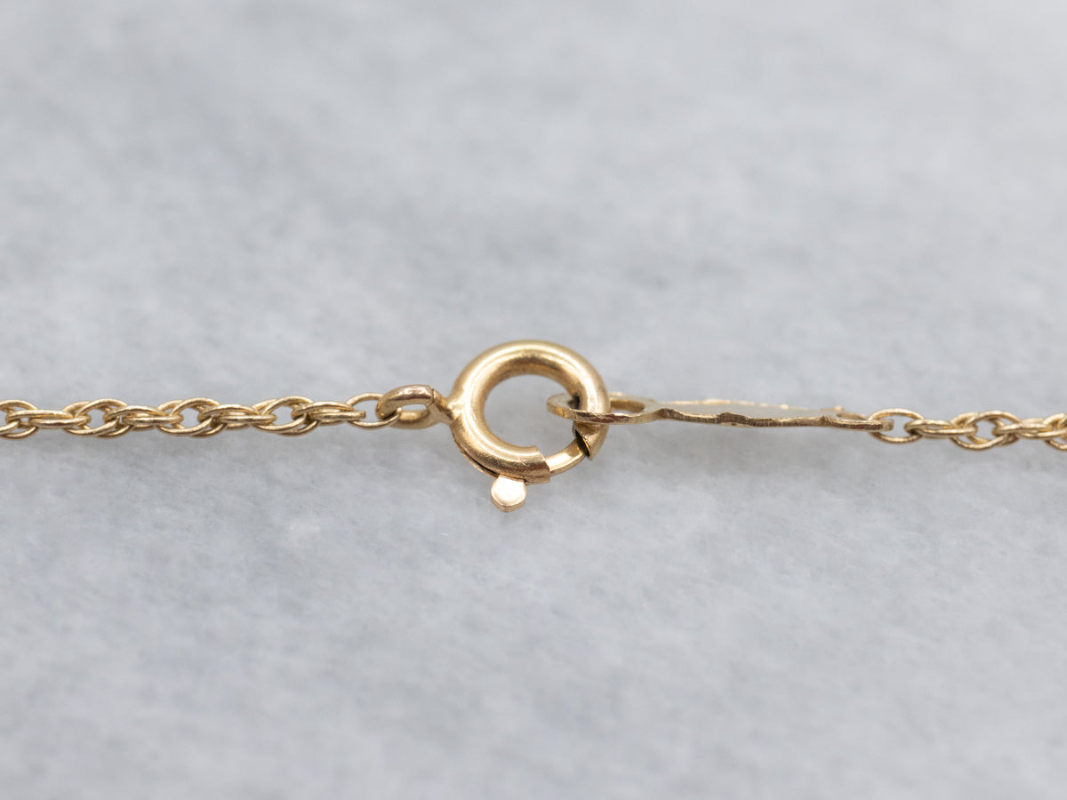 Saltwater Pearl Diamond and Gold Pendant Necklace
