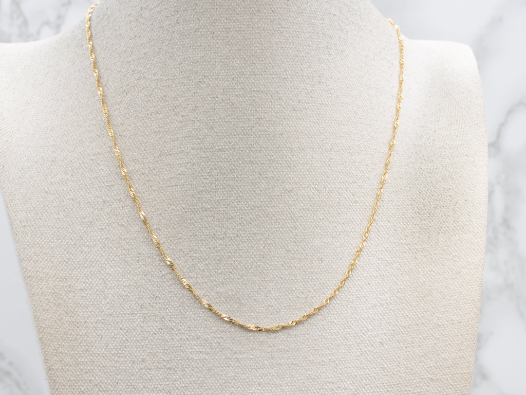 Yellow Gold Singapore Chain