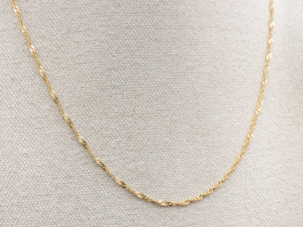 Yellow Gold Singapore Chain