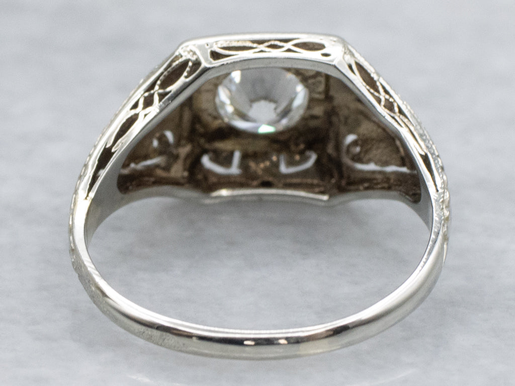 Antique Art Deco Era Diamond Solitaire Ring