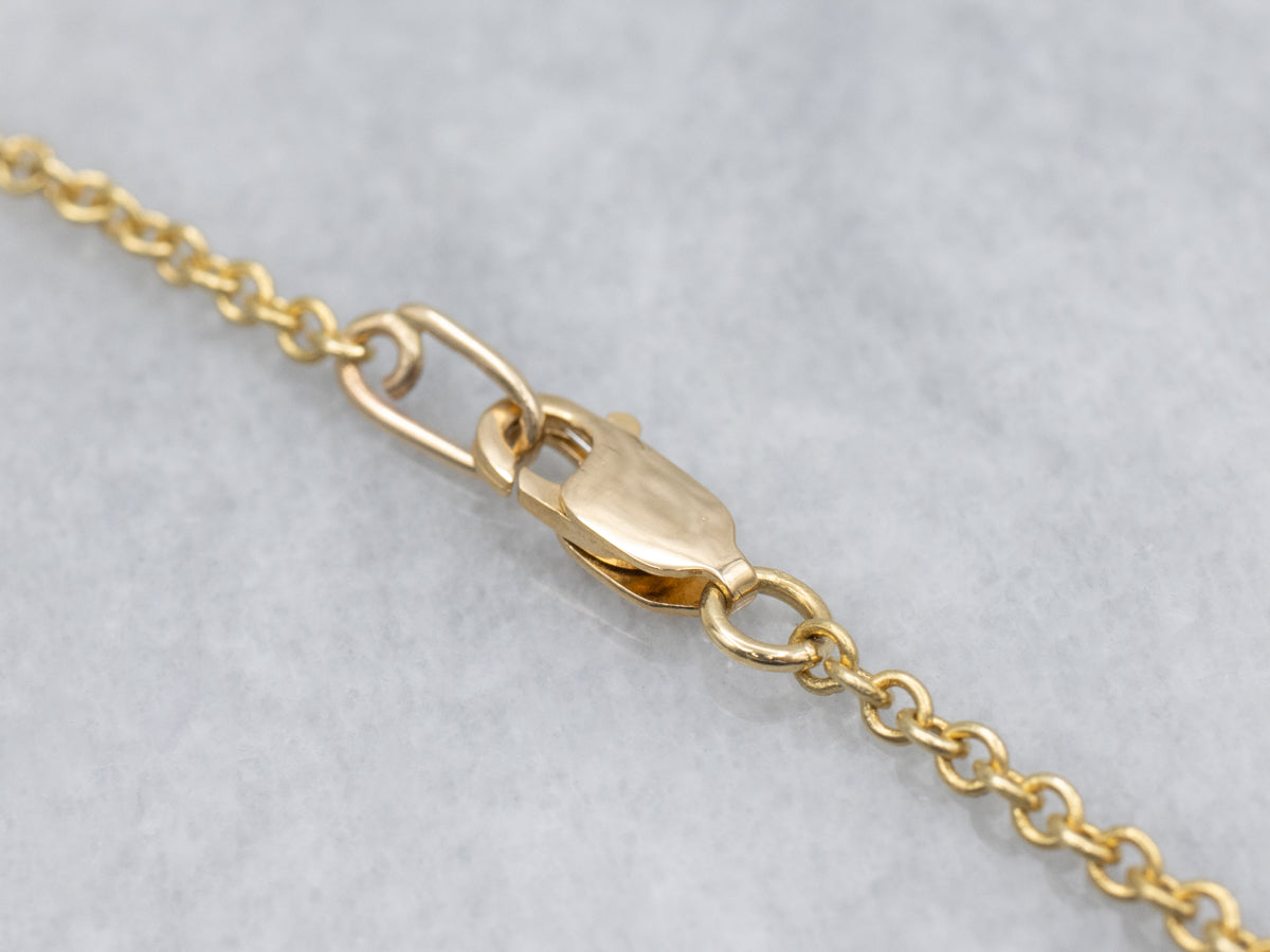 Floral 18-Karat Gold Sapphire and Diamond Necklace