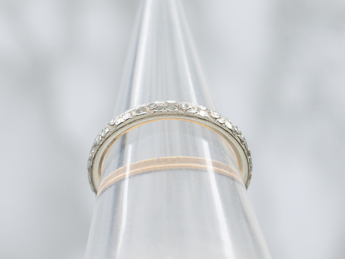 Antique Two-Tone Gold Floral Patterned Band