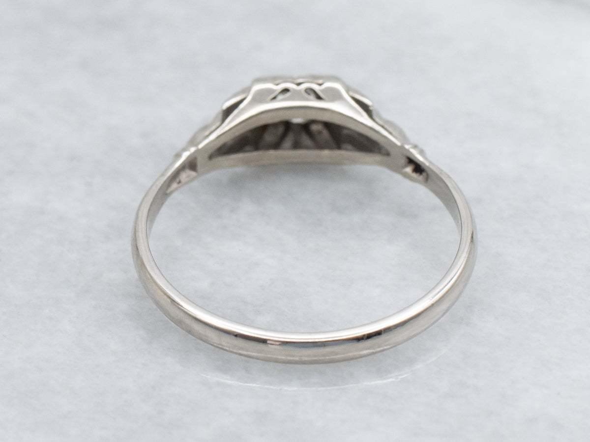 European Cut Diamond Early Retro-Era Engagement Ring