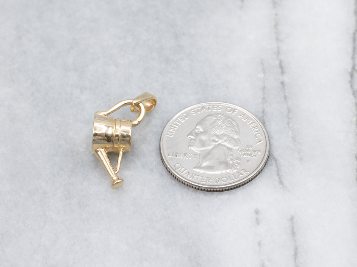 Yellow Gold Watering Can Pendant