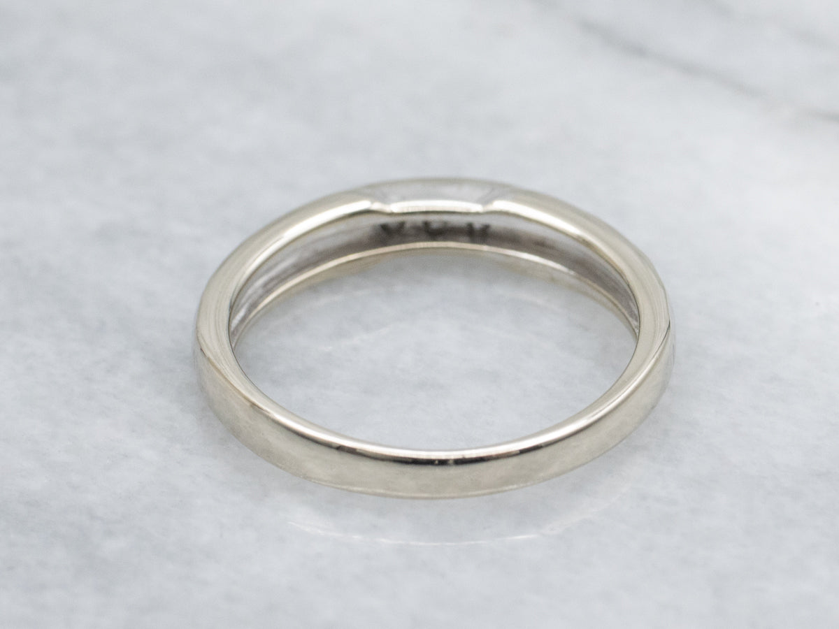 Botanically Engraved Diamond 18-Karat Gold Band