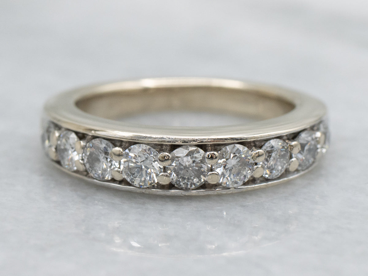 White Gold Round-Brilliant Diamond Band