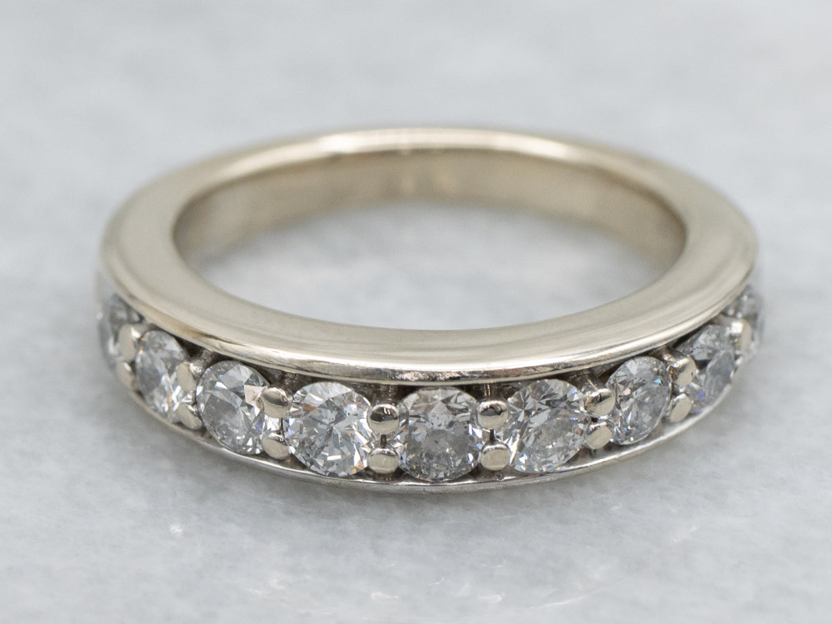 White Gold Round-Brilliant Diamond Band