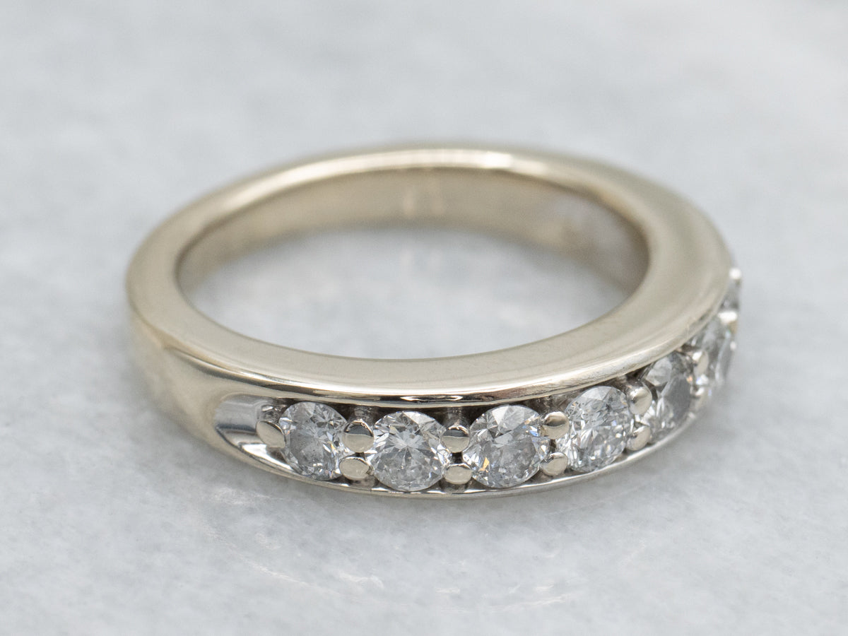 White Gold Round-Brilliant Diamond Band