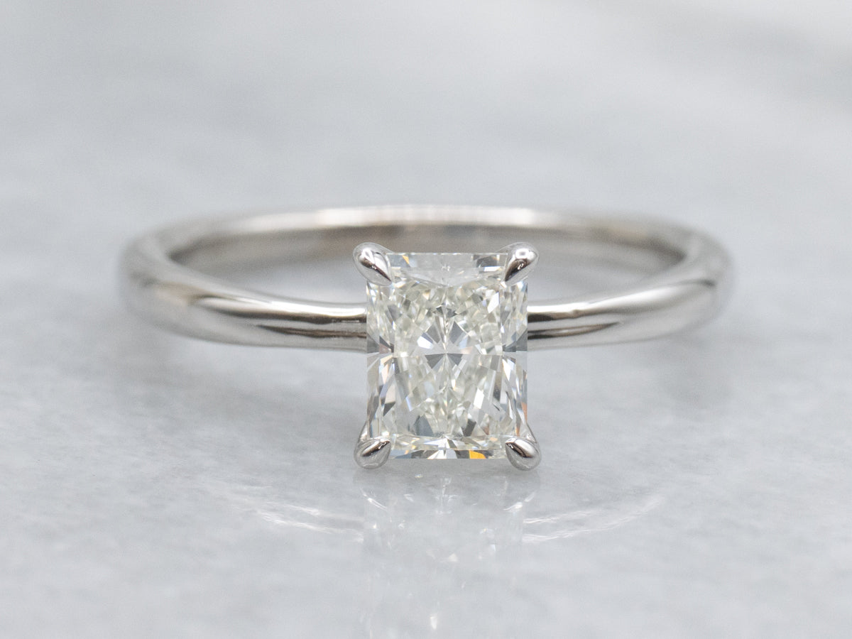 Brilliant Earth Conflict-Free Radiant Cut Diamond Solitaire White Gold Engagement Ring
