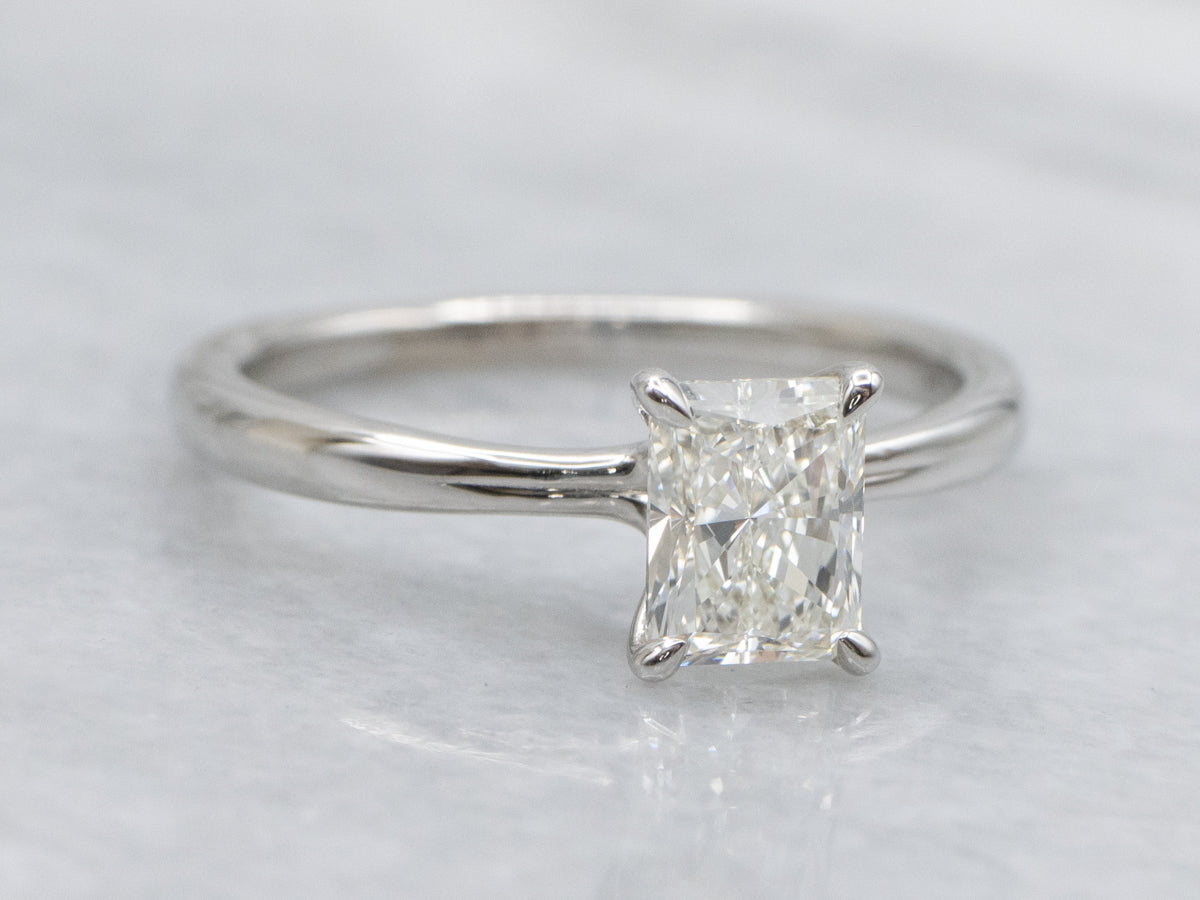 Brilliant Earth Conflict-Free Radiant Cut Diamond Solitaire White Gold Engagement Ring