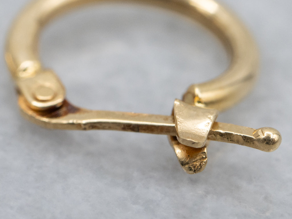 Mini 18-Karat Yellow Gold Hoop Earrings