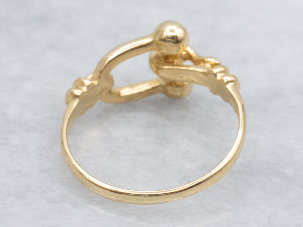 Vintage 18-Karat Gold Stirrup Buckle Band
