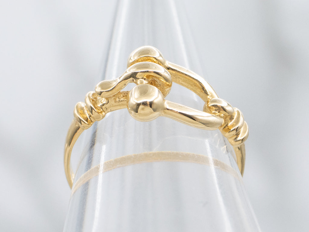 Vintage 18-Karat Gold Stirrup Buckle Band