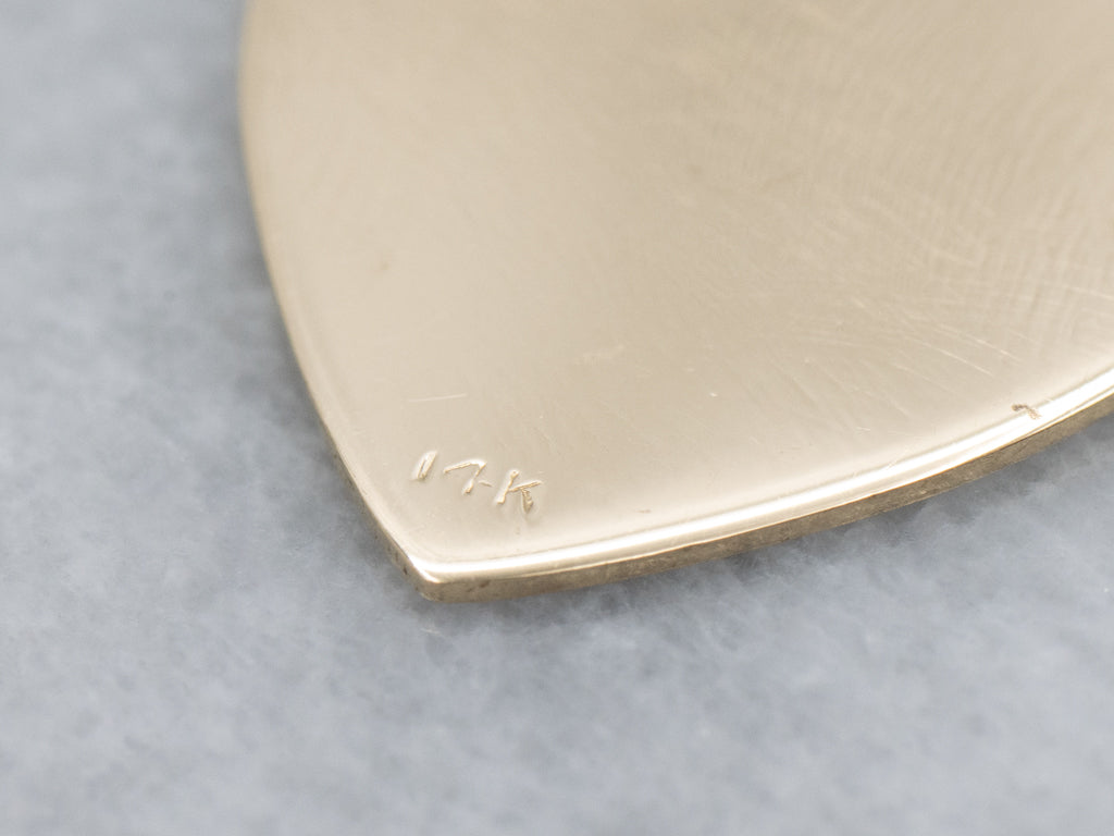 Polished Yellow Gold Heart Pendant
