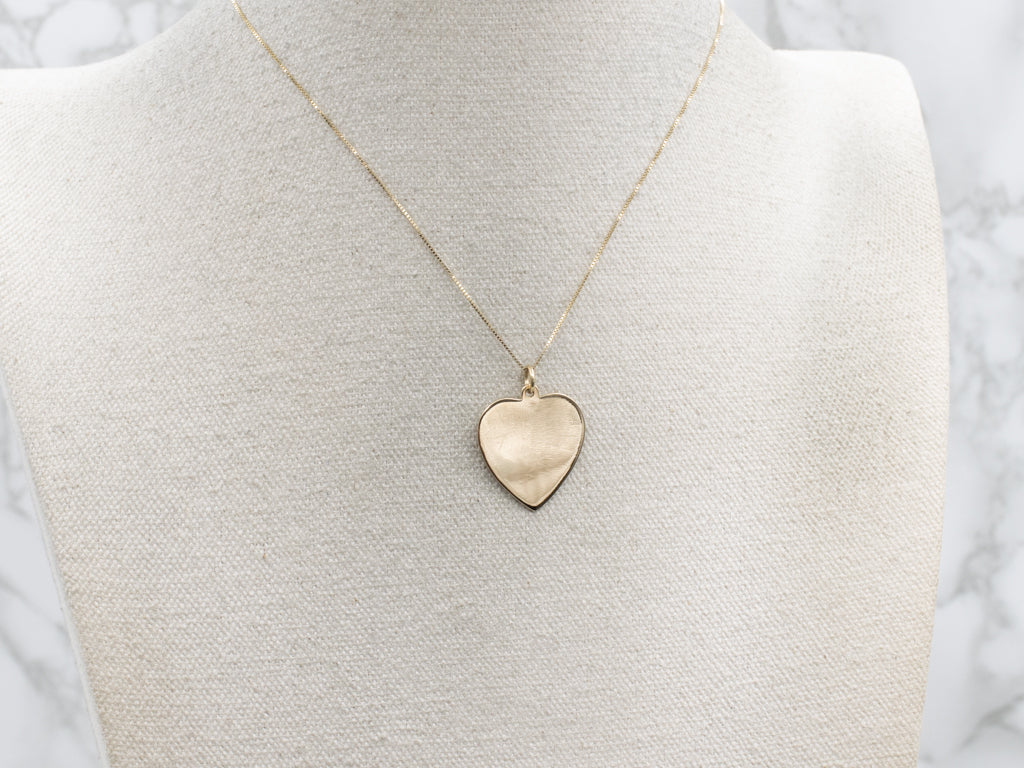Polished Yellow Gold Heart Pendant