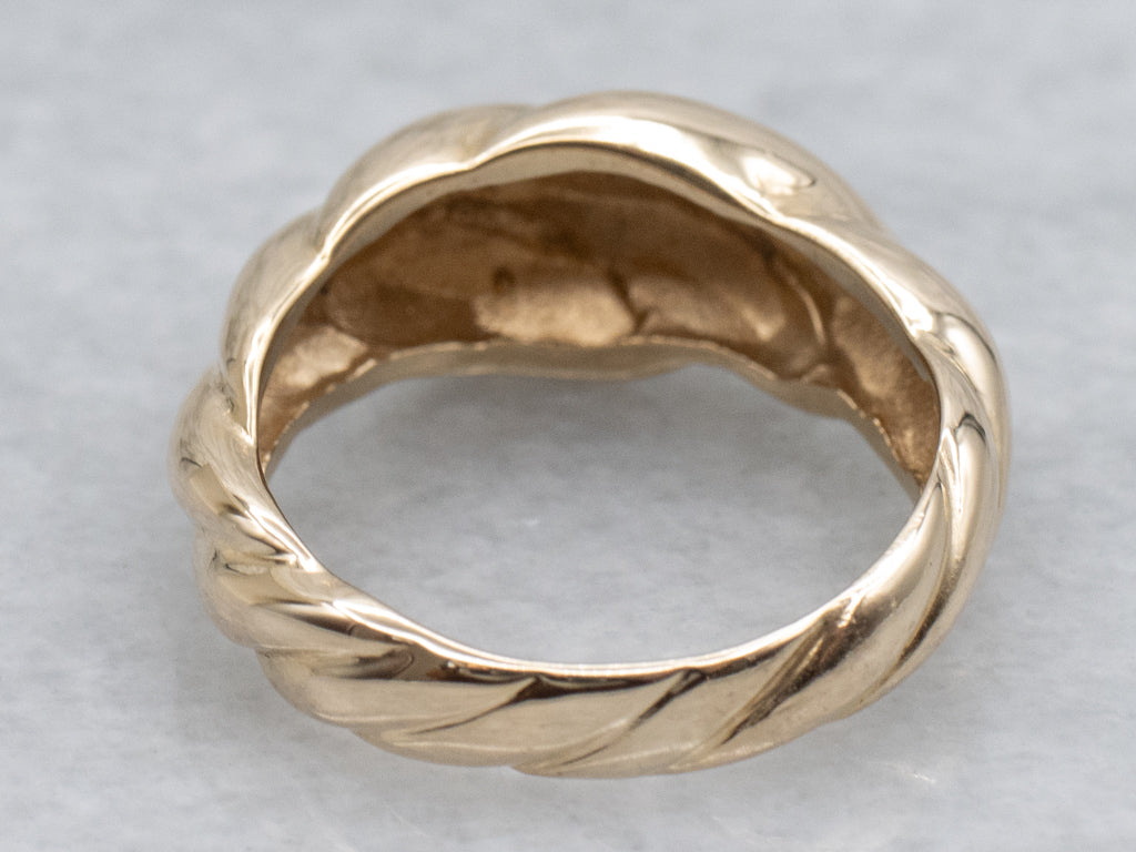 Vintage Yellow Gold Shrimp Band