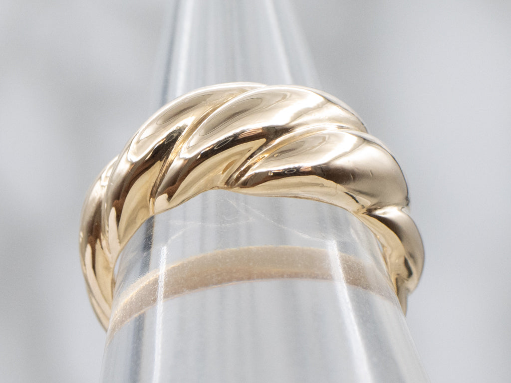 Vintage Yellow Gold Shrimp Band