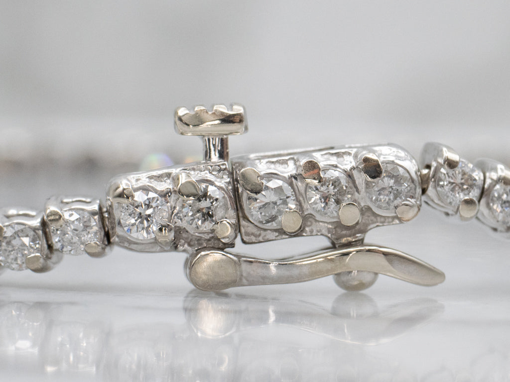 Classic White Gold and Diamond Tennis Bracelet