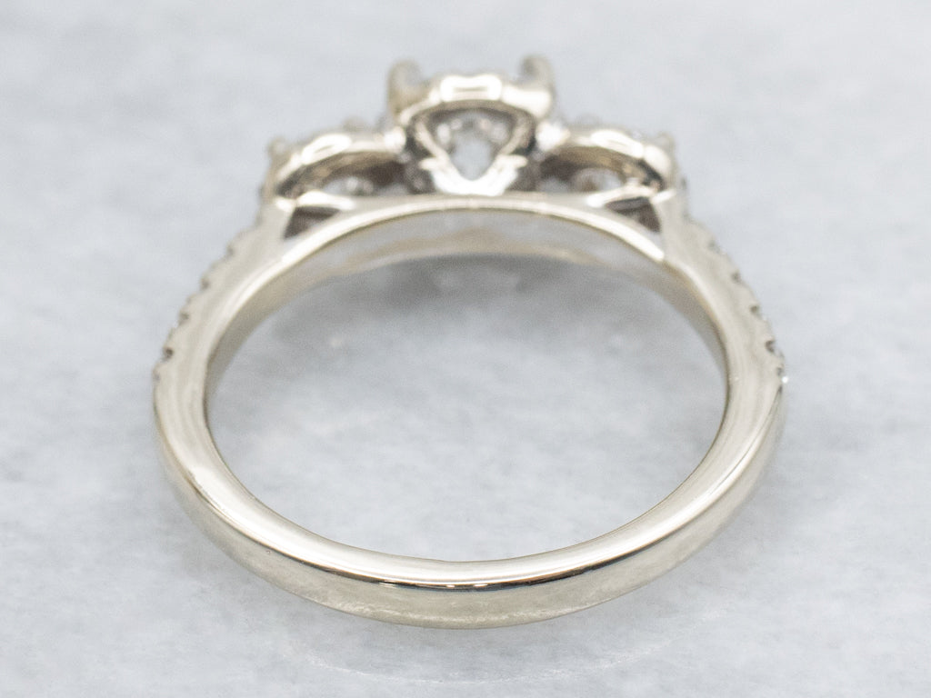 GSI-Certified The Leo Ideal Cut Diamond White Gold Engagement Ring