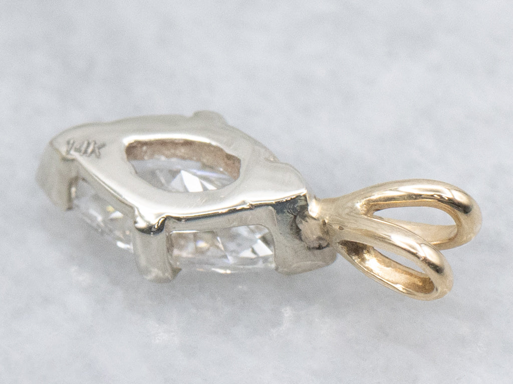 Sparkling Marquise-Cut Diamond Pendant