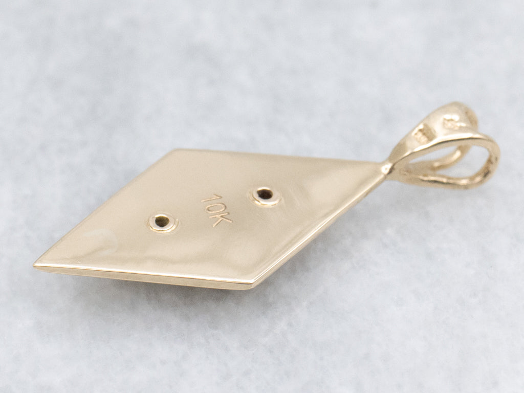 Yellow Gold Kite-Shaped Pendant