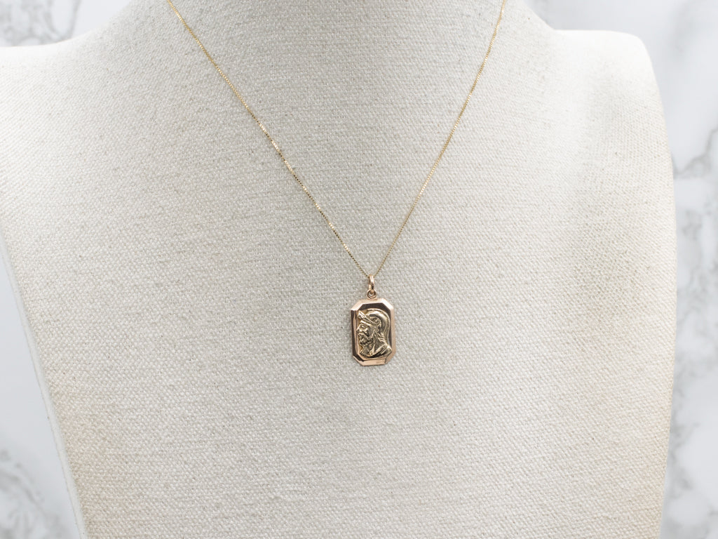 Yellow Gold Roman Soldier Pendant
