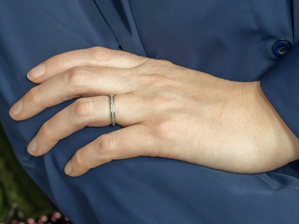 Platinum Channel-Set Diamond Eternity Band