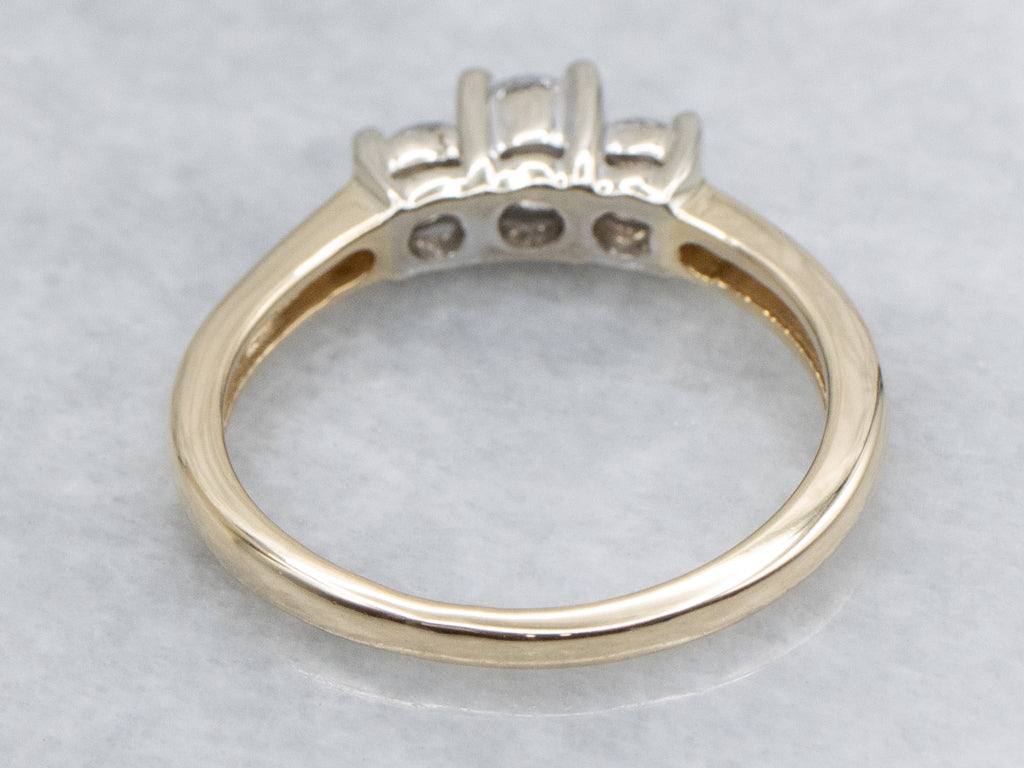 Three Stone Diamond Engagement Ring