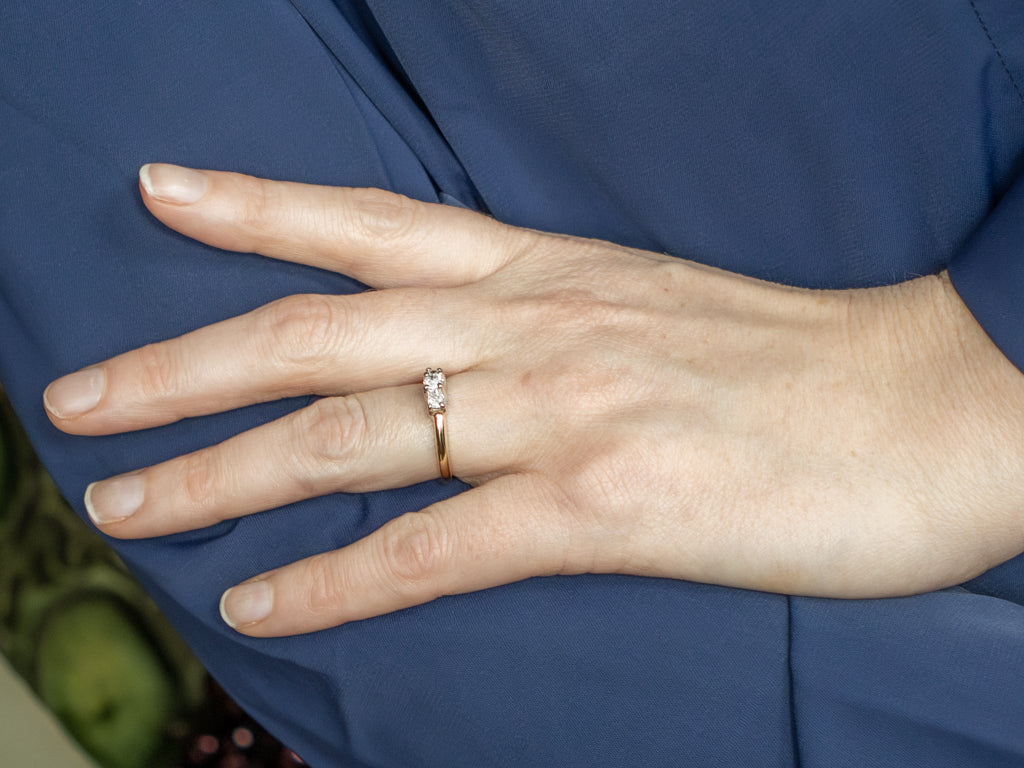 Three Stone Diamond Engagement Ring
