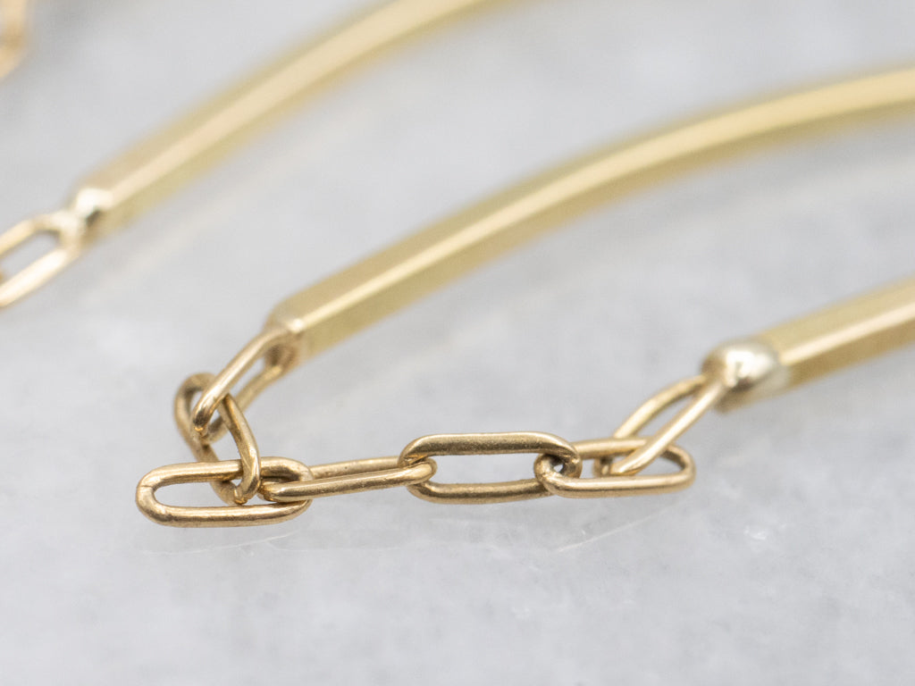 Minimalist Yellow Gold Curved Threader Earrings