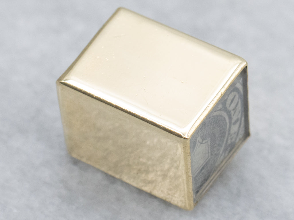 Emergency "Mad Money" Dollar Gold Charm Pendant