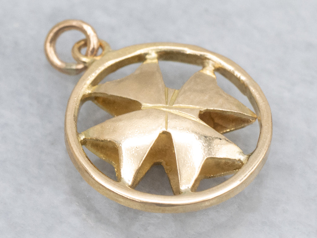 18-Karat Gold Maltese Cross Pendant