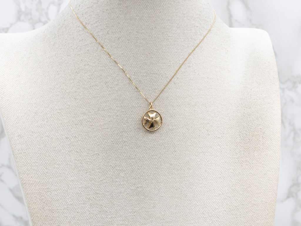 18-Karat Gold Maltese Cross Pendant