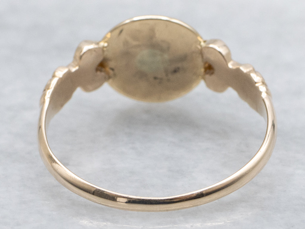 Mix-Era Round Top Signet Ring
