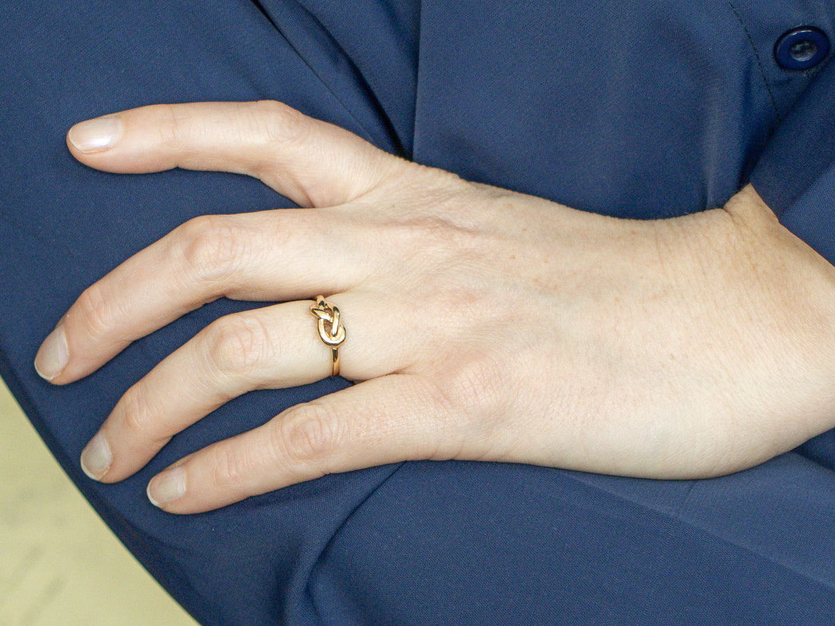 Vintage Yellow Gold Knot Band
