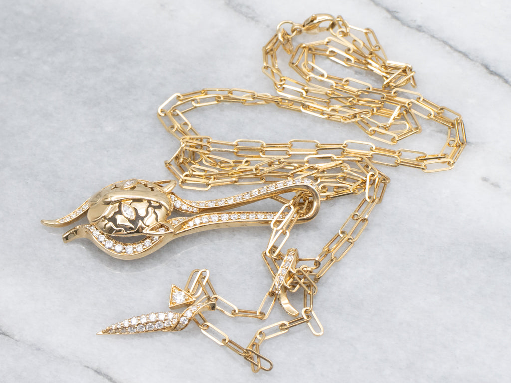Designer Hueb Diamond Luxury Onsa Prowl Necklace