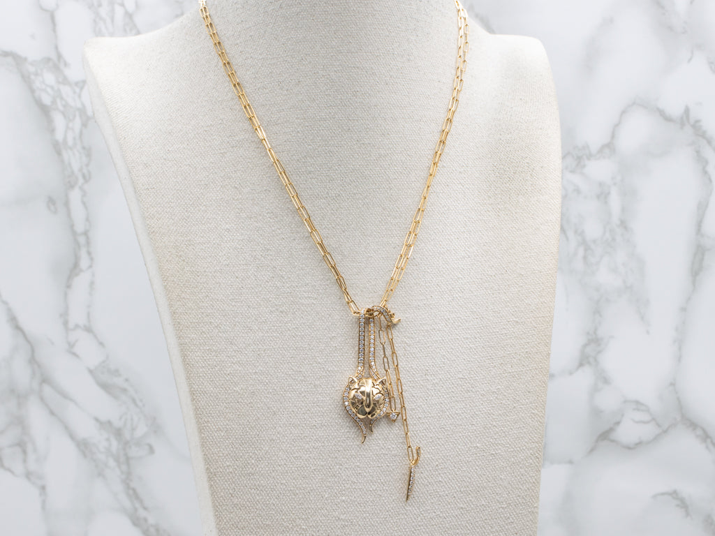 Designer Hueb Diamond Luxury Onsa Prowl Necklace