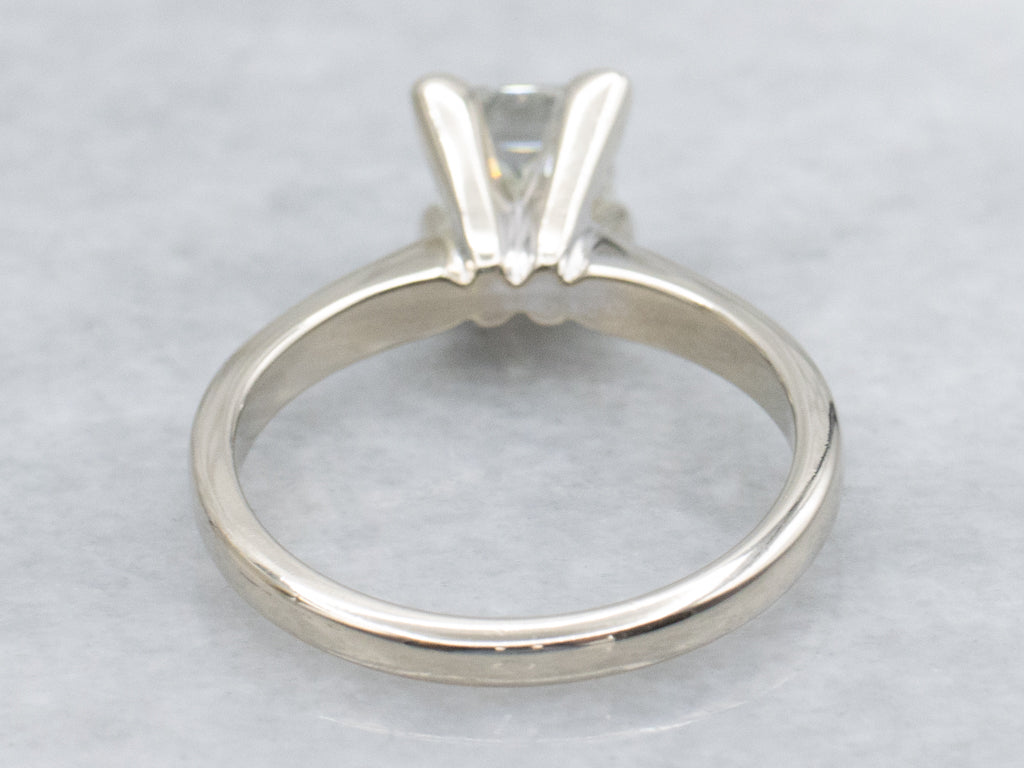 Princess Cut Diamond Solitaire White Gold Engagement Ring