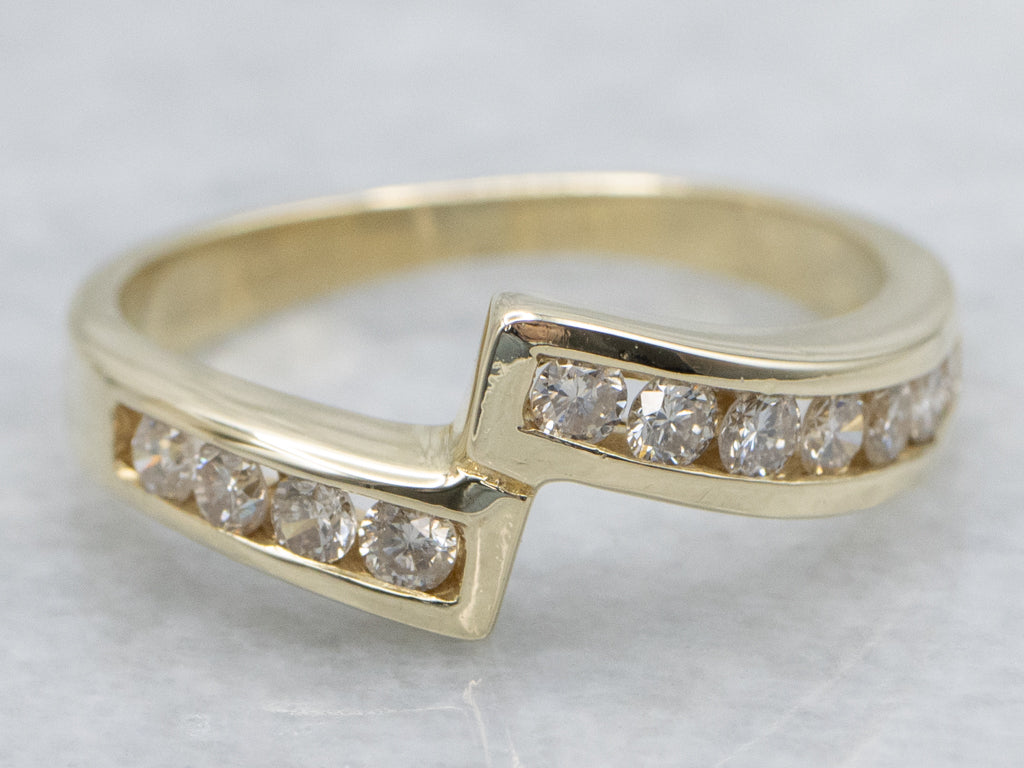 Channel Set Diamond Bypass Band