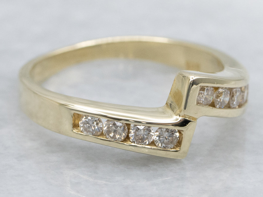 Channel Set Diamond Bypass Band