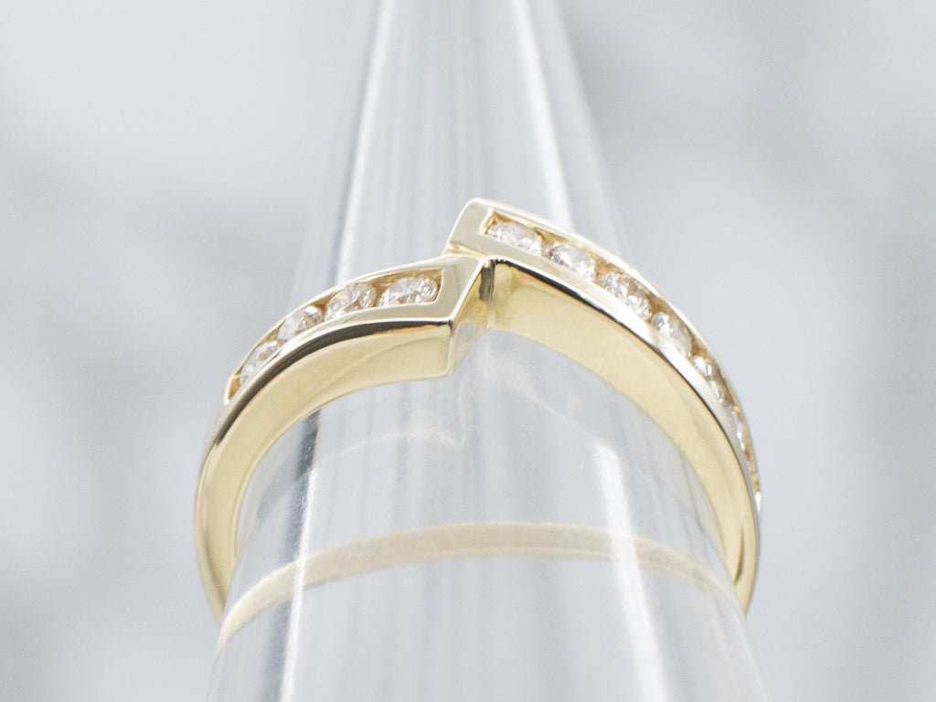 Channel Set Diamond Bypass Band