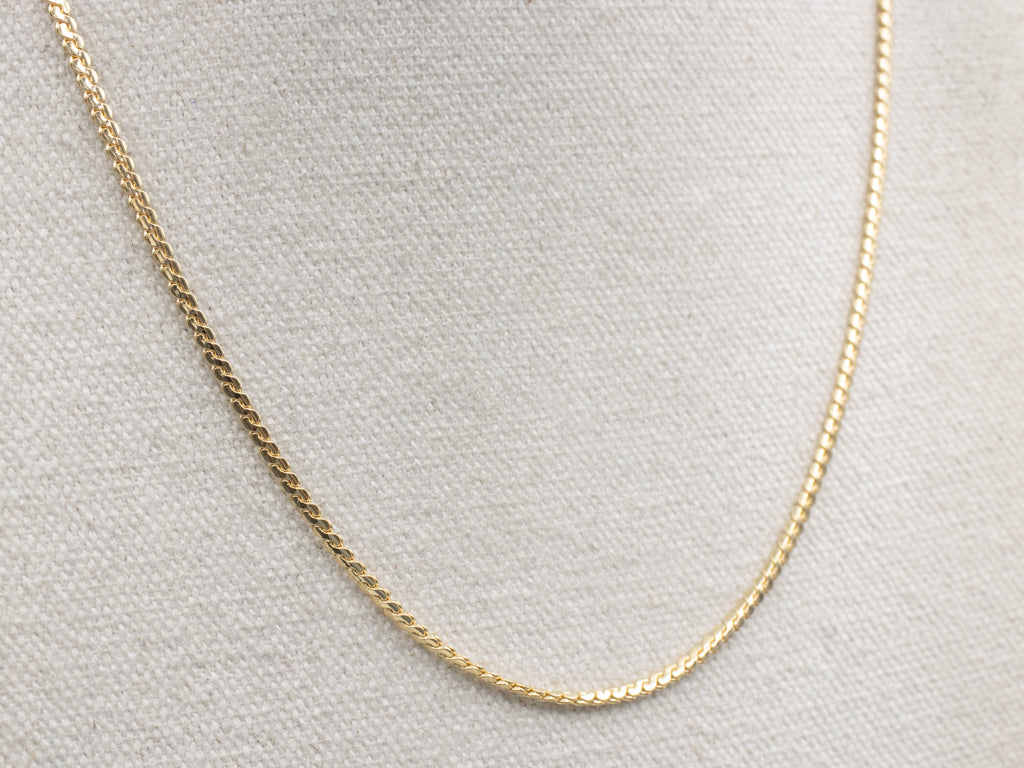 Heavy Yellow Gold Serpentine Chain