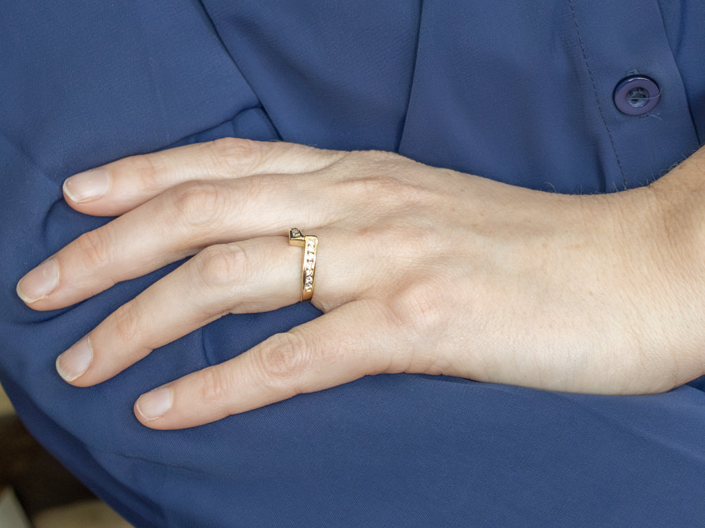 Channel Set Diamond Bypass Band