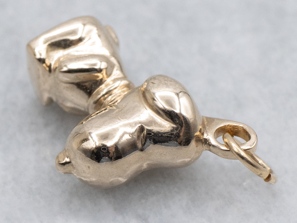 Iconic 18-Karat Yellow Gold Snoopy Charm Pendant
