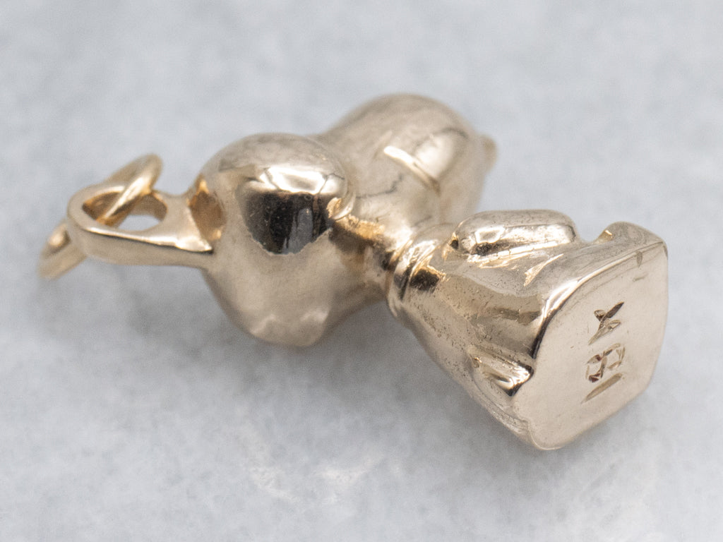 Iconic 18-Karat Yellow Gold Snoopy Charm Pendant